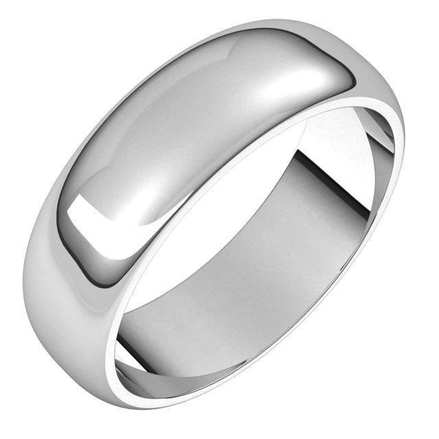 Sterling Silver Domed Comfort Fit Wedding Band, 12 mm Wide –   Div of Houston Jewelry