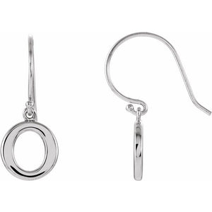 Sterling Silver Petite Circle Dangle Earrings