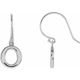 Sterling Silver Petite Circle Dangle Earrings