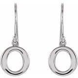 Sterling Silver Petite Circle Dangle Earrings