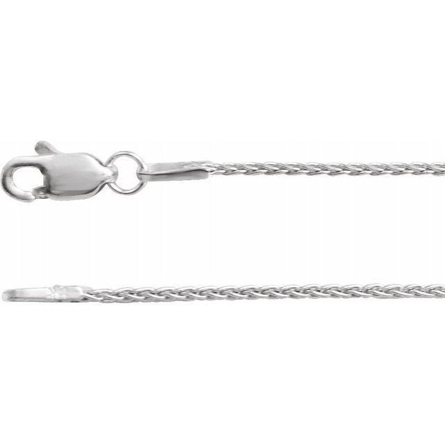 Sterling Silver 1 mm Wheat Chain