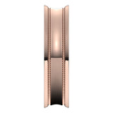 18K Rose Gold Milgrain Concave with Edge Wedding Band, 5 mm Wide