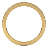 14K Yellow Gold Flat Comfort Fit Wedding Band, 1.5 mm Wide