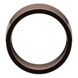 10K Rose Gold Flat Comfort Fit Wedding Band, 12 mm Wide