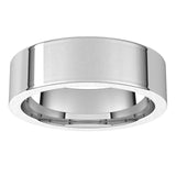 Palladium Flat Comfort Fit Wedding Band, 6 mm Wide