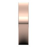 10K Rose Gold Flat Comfort Fit Wedding Band, 5 mm Wide