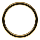 10K Yellow Gold Flat Comfort Fit Light Wedding Band, 4 mm Wide