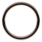 10K Rose Gold Flat Comfort Fit Light Wedding Band, 4 mm Wide