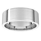 Platinum Flat Comfort Fit Light Wedding Band, 7 mm Wide