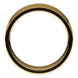 10K Yellow Gold Flat Comfort Fit Light Wedding Band, 8 mm Wide