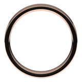 18K Rose Gold Flat Comfort Fit Light Wedding Band, 5 mm Wide