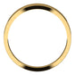 10K Yellow Gold Flat Tapered Wedding Band, 4 mm Wide