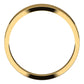 18K Yellow Gold Flat Tapered Wedding Band, 5 mm Wide