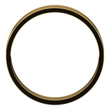 10K Yellow Gold Flat Ultra-Light Wedding Band, 4 mm Wide