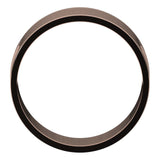 10K Rose Gold Flat Ultra-Light Wedding Band, 8 mm Wide