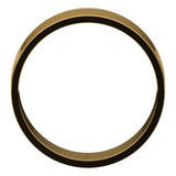 18K Yellow Gold Flat Ultra-Light Wedding Band, 7 mm Wide