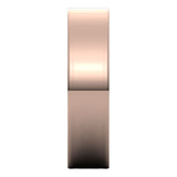 10K Rose Gold Flat Ultra-Light Wedding Band, 5 mm Wide