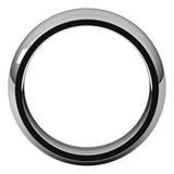 Platinum Domed Comfort Fit Wedding Band, 7 mm Wide