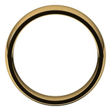 18K Yellow Gold Domed Light Comfort Fit Wedding Band, 5 mm Wide