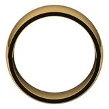 14K Yellow Gold Domed Light Comfort Fit Wedding Band, 10 mm Wide