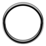 Palladium Domed Light Comfort Fit Wedding Band, 6 mm Wide