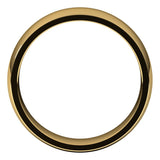 14K Yellow Gold Domed Light Comfort Fit Wedding Band, 6 mm Wide