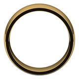 14K Yellow Gold Domed Light Comfort Fit Wedding Band, 8 mm Wide