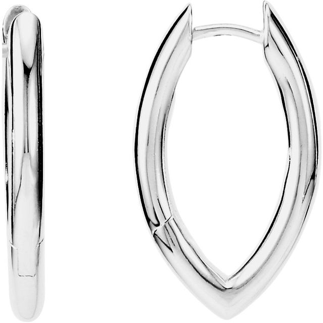 Sterling Silver Tube Hinged Earrings