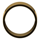 18K Yellow Gold Flat Wedding Band, 10 mm Wide