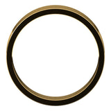 14K Yellow Gold Flat Wedding Band, 5 mm Wide