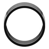 Platinum Flat Wedding Band, 12 mm Wide