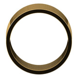 10K Yellow Gold Flat Wedding Band, 12 mm Wide