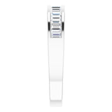 Platinum 1/2 CTW Baguette Diamond Anniversary Band