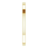 14K Yellow Gold Flat Wedding Band, 1.5 mm Wide