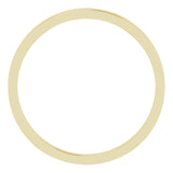 14K Yellow Gold Flat Wedding Band, 1.5 mm Wide